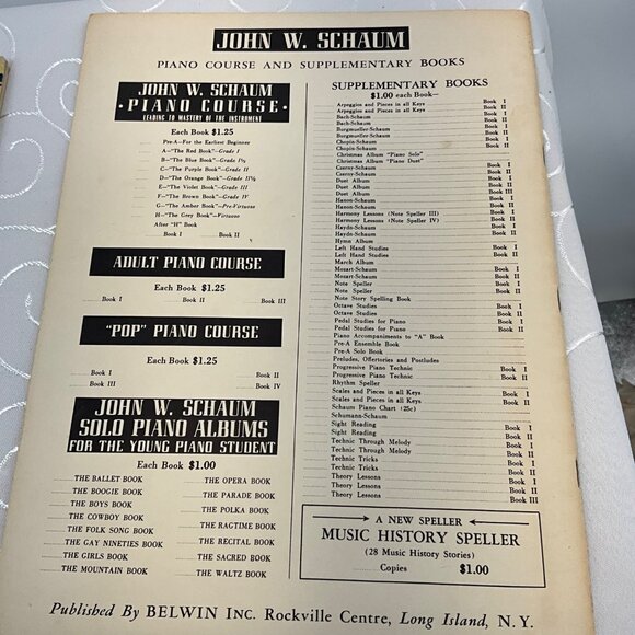 John W. Schaum Note Speller Book Two Piano Instruction Music Theory Education Pu - Picture 3 of 9